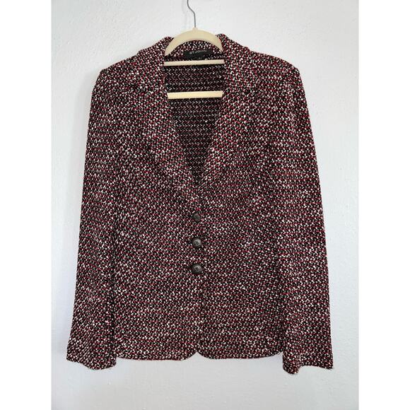 St. John Preppy Academia Old Money Up Town Tweed Three Button Closure Blazer - Picture 1 of 8
